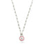 Trendy Pink Enamel Evileye Necklace  925 Crt Sterling Silver Gold Plated Handcraft Wholesale Turkish Jewelry