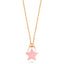 Trendy Pink Enamel Necklace  925 Crt Sterling Silver Gold Plated Handcraft Wholesale Turkish Jewelry