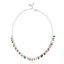 Trendy Colorful Drop Stones Necklace  925 Crt Sterling Silver Gold Plated Handcraft Wholesale Turkish Jewelry