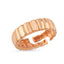 Trendy Adjustable Blok Ring 925 Crt Sterling Silver Gold Plated Wholesale Turkish Jewelry