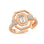 Trendy Baquette-Cubic Stone Adjustable Ring 925 Crt Sterling Silver Gold Plated Wholesale Turkish Jewelry