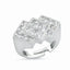 Trendy Cubic Stone Adjustable Ring 925 Crt Sterling Silver Gold Plated Wholesale Turkish Jewelry