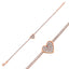 Trendy Tennis Chain Zirconia Heart Bracelet 925 Crt Sterling Silver Gold Plated Handcraft Wholesale Turkish Jewelry