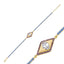 Trendy Aquamarin Tennis Chain Eye Bracelet 925 Crt Sterling Silver Gold Plated Handcraft Wholesale Turkish Jewelry