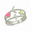 Trendy Enamel Sky Figure Ring 925 Crt Sterling Silver Gold Plated Handcraft Wholesale Turkish Jewelry