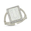 Trendy White Enamel Inital U Ring  925 Crt Sterling Silver Gold Plated Handcraft Wholesale Turkish Jewelry
