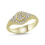 Trendy Zirconia Eye Ring 925 Crt Sterling Silver Gold Plated Handcraft Wholesale Turkish Jewelry
