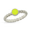 Trendy Yellow Enamel Ring 925 Crt Sterling Silver Gold Plated Handcraft Wholesale Turkish Jewelry