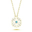 Trendy Star Medallion Necklace 925 Crt Sterling Silver Gold Plated Handcraft Wholesale Turkish Jewelry