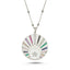 Trendy Colorful Zirconia Medallion Star Necklace 925 Crt Sterling Silver Gold Plated Handcraft Wholesale Turkish Jewelry