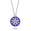 Trendy Round Medallion Star on Evil Eye Necklace 925 Crt Sterling Silver Gold Plated Handcraft Wholesale Turkish Jewelry