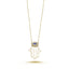 Trendy Evileye Hamsa Necklace 925 Crt Sterling Silver Gold Plated Handcraft Wholesale Turkish Jewelry