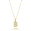 Trendy Zirconia Inital B Necklace 925 Crt Sterling Silver Gold Plated Handcraft Wholesale Turkish Jewelry