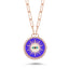 Trendy Zirconia Northstar on Eye Medallion Necklace 925 Crt Sterling Silver Gold Plated Handcraft Wholesale Turkish Jewelry
