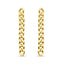 Trendy Gourmet Chain Earring 925 Crt Sterling Silver Gold Plated Handcraft Wholesale Turkish Jewelry