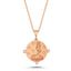 Trendy Zirconia Antique Coin Necklace 925 Sterling Silver Gold Plated Handcraft Wholesale Turkish Jewelry