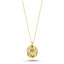 Trendy Zirconia Antique Coin On Eye Necklace 925 Sterling Silver Gold Plated Handcraft Wholesale Turkish Jewelry