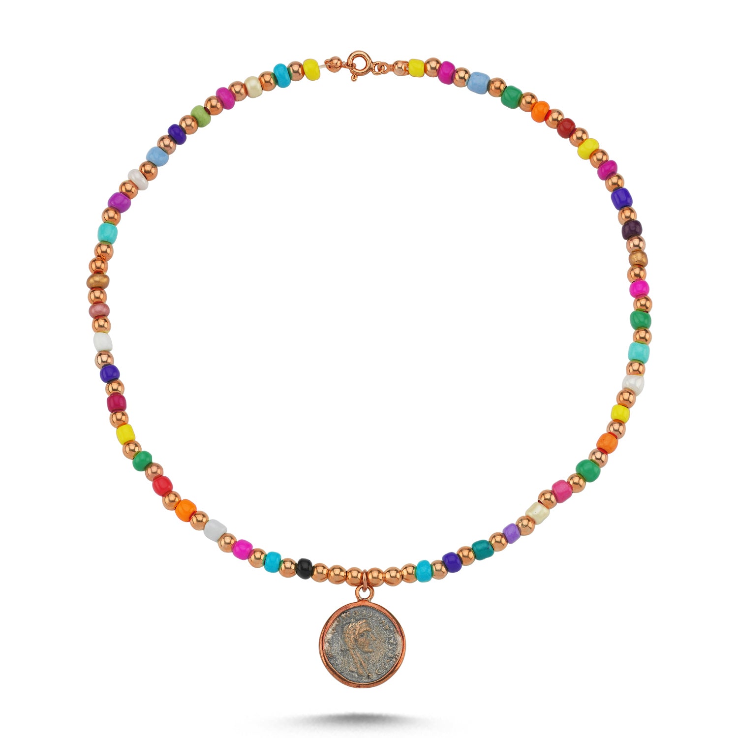 Colorful chamomile flowers Evil Eye Pearl Beaded Necklace, Transparent –  RainbowShop for Craft