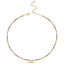 Trendy Colorful Tennis Chain 925 Crt Sterling Silver Gold Plated Handcraft Wholesale Turkish Jewelry
