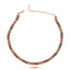 Trendy Three Line Colorful Tennis Chain Necklace 925 Crt Sterling Silver Gold Plated Handcraft Wholesale Turkish Jewelry