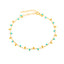 Turquoise Bead And Mini Ball Gold Plated Bracelet Wholesale 925 Crt Sterling Silver Turkish Jewelry