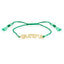 Best Price Best Quailty Grateful Motto Gold Plated Fashionable Green Macrame Summer Bracelet Wholesale 925 Crt Sterling Silver   Turkish Jewelry