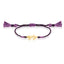 Enjoy Motto Gold Plated Fashionable Purple Macrame Summer Bracelet Wholesale 925 Crt Sterling Silver Turkish Jewelry