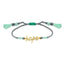 Hope Motto Gold Plated Fashionable Green Macrame Summer Bracelet Wholesale 925 Crt Sterling Silver  Turkish Jewelry