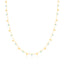 Turquoise Bead and Mini Balls Gold Plated Necklace 925 Crt Sterling Silver Wholesale Turkish Jewelry