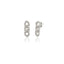 Best Price Best Quality Custom Design New Trends Fashionable White Zirconia Chain 925 Sterling Silver  Wholesale Turkish Jewelry Earring