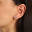 New Trends Blue Enamel Triangle Stud Earring  925 Sterling Silver Wholesale Fashionable Turkish Jewelry   kopyası
