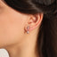 Zirconia Hanging Star Earring Wholesale 925 Crt  Sterling Silver Whalesale  Turkish Jewelry