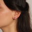 Rainbow Stones Mini Hoop Trendy Earring Wholesale 925 Sterling Silver Fashionable Turkish Jewelry