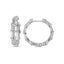 Zirconia Bone Hoop Trendy Earring Wholesale 925 Sterling Silver Turkish Jewelry