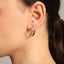 Zirconia Bone Hoop Trendy Earring Wholesale 925 Sterling Silver Turkish Jewelry