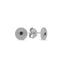 Black Zirconia Twisted Round Stud Earring Wholesale 925 Sterling Silver Fashionable Turkish Jewelry