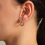 Baguette Zirconia Trendy Earring Wholesale 925 Sterling Silver Fashionable Turkish Jewelry