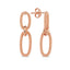 Two Link Trendy Earring 925 Crt Sterling Silver  Wholesale Turkish Jewelry