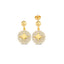 Zirconia Coin Northstar Trendy Earring Wholesale 925 Crt Sterling Silver Fashionable Turkish Jewelry