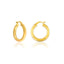 Donut Hoop Gold Plated 925 Crt Sterling Silver Earring Wholesale Turkish Jewelry