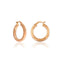Donut Hoop Gold Plated 925 Crt Sterling Silver Earring Wholesale Turkish Jewelry