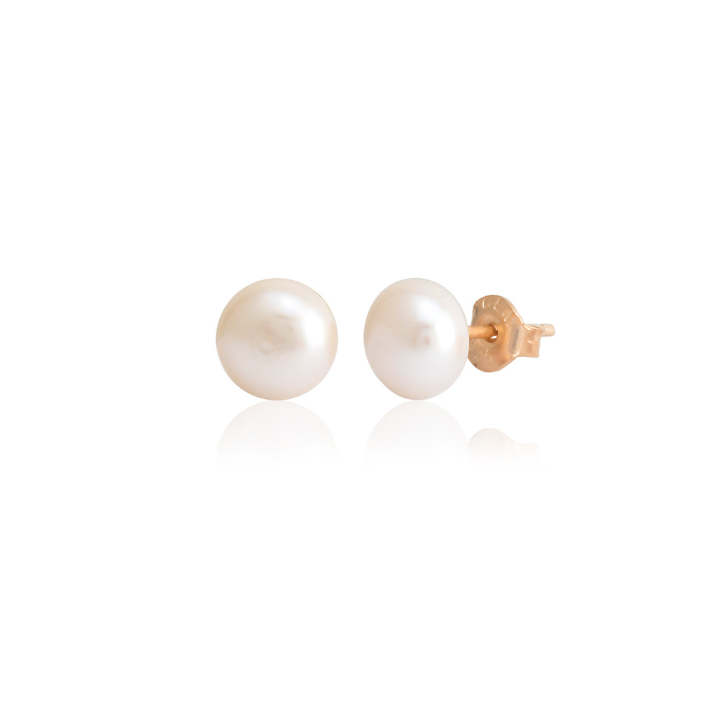 Best Quality Single Pearl New Trends Fashionable Stud Earring 925 Sterling Silver Wholesale Turkish Jewelry