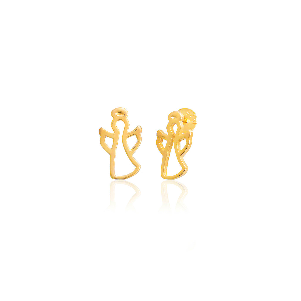 Best Quality Hollow Angel New Trends Fashionable 925 Sterling Silver Wholesale Turkish Jewelry Stud Earring