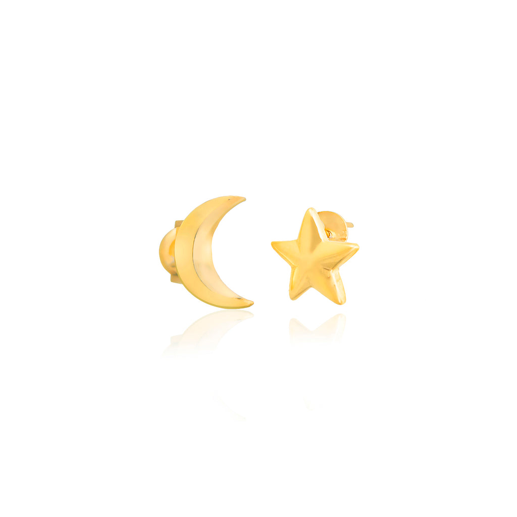 Moon-Star New Trends Fashionable Stud Earring 925 Sterling Silver Best Quality Wholesale Turkish Jewelry