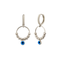 Round Beads Evileye Gold Plated 925 Sterling Silver Earring Wholesale Turkish Jewelry