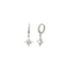 925 Sterling Silver Gold Plated White Zirconia  Northstar Clip-on Earring Wholesale Turkish Jewelry