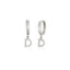 Best Quality D Letter New Trends Fashionable Zirconium Initial Earring 925 Sterling Silver Wholesale Turkish Jewelry