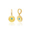 Fashionable Turquoise Eye Earring  925 Sterling Silver Wholesale Turkish Jewelry