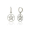 Zirconia Sherif Star Earring  925 Sterling Silver Wholesale Turkish Jewelry