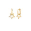 925 Crt Sterling Silver Best Price Best Quailty Handcraft White Zirconia Star Clip on Earring Wholesale Turkish Jewelry